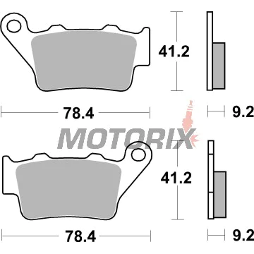 Brzdové destičky -BREMBO- 07BB02TT, Alfer, Aprilia, ATK, BMW, Gas Gas, Husaberg, Husqvarna, KTM, Yamaha 125-990 (1994-2011)