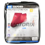 Plachta na motocykl -OXFORD- Protex Stretch vnitřní, červené, S