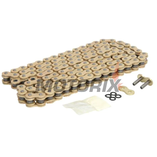 Řetěz -DID- 520ZVMXG&G-118, velikost 520, 118 článků, dvojité zesílený, zlatá