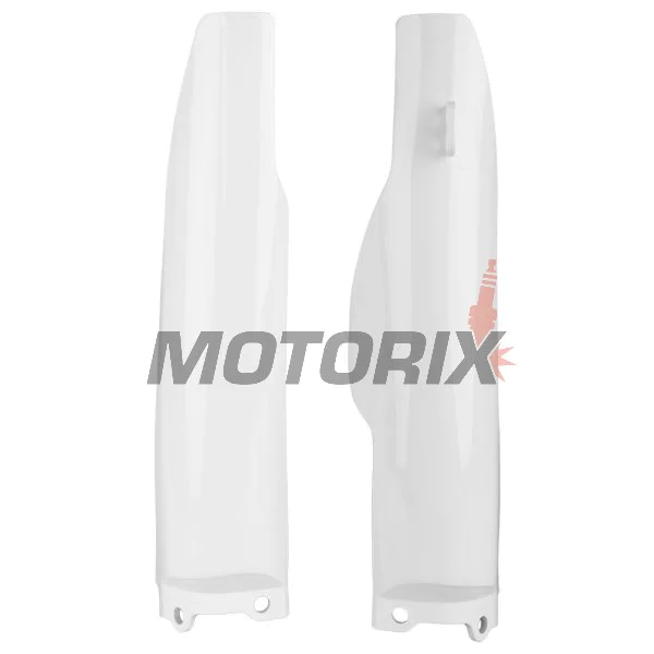 Chrániče přední vidlice -POLISPORT- bílé, KAWASAKI KX 125/250 2004-2008
