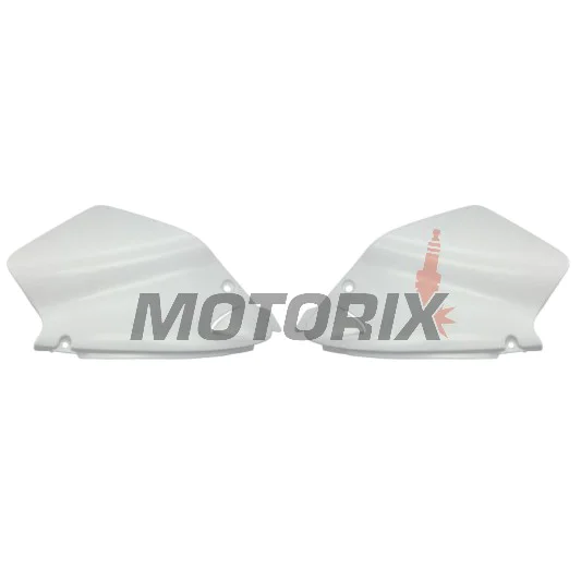 Zadní boční plasty -POLISPORT- bílé, YAMAHA YZ 125/250 1996-2001