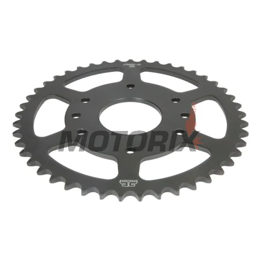 Zadní rozeta -JT- JTR890,45ZBK, 45 zubů, černý zinek, ocelový, KTM Duke 125 2014-2019, Duke 200 2015-2018, Duke 390 2013-2019, RC 125 2014-2018, RC 200/390 2014-2019