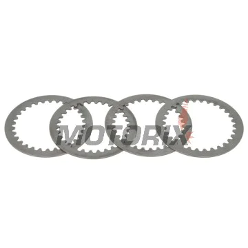 Sada ocelových spojkových lamel -TRW- MES345-4, Suzuki DR125S/SE (1982-2001), RM80/80X (1986-2001), RM85/85L (2002-2018)