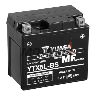 Akumulátor -YUASA- YTX5L-BS, 4Ah 12V