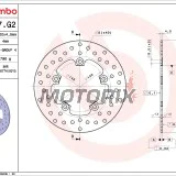 Brzdový kotouč -BREMBO- 68B407G2, FB Mondial Piega/RZ/Starfighter 999-1000 (2004-2007)Yamaha XN/XQ (Teos/Maxster) 125-150 (2001-2004)