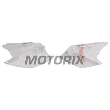 Zadní boční plasty -POLISPORT- bílé, KAWASAKI KX 250 2004-2005