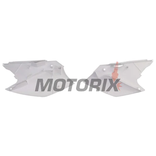 Zadní boční plasty -POLISPORT- bílé, KAWASAKI KX 250 2004-2005