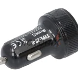 USB adaptér do zapalovače -4 RIDE- 12V, 2xUSB 3.0 + voltmetr - univerzální