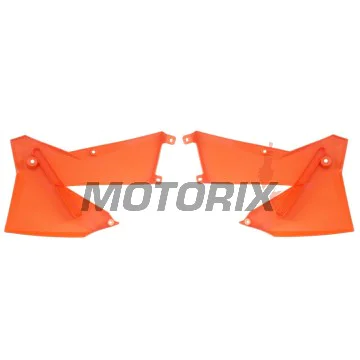 Přední boční plasty -POLISPORT- oranžové, KTM EXC, EXC-F, MXC, SX, SX-F, XC, XC-F 125-525 2005-2007