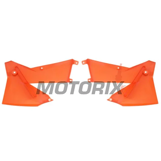Přední boční plasty -POLISPORT- oranžové, KTM EXC, EXC-F, MXC, SX, SX-F, XC, XC-F 125-525 2005-2007