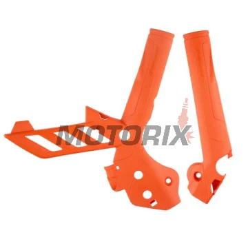 Chrániče rámu -POLISPORT- oranžový, KTM EXC, SX, SX-F, XCF-W, XC-W 50-505 2011-2016