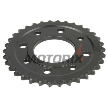 Zadní rozeta -JT- JTR269,34, 34 zubů, ocelový, Daelim VL 125 2000-2007, VS 125 1997-2003, VT 125 1998-2002, Honda CB 100 1976-1986, CB 125 1973-1989, CBZ 125 2001, CG 125 1977-1983, 1985-2005, CM 125 1982-1997, EZ 90 1990-1996