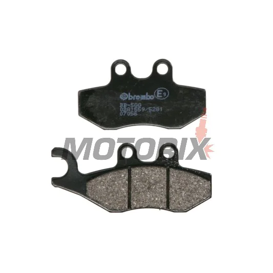 Brzdové destičky -BREMBO- 07056, Piaggio Vespa Beverly / GTS / GTV / X8 / X9 / X-Evo, Gilera Runner / Nexus, Aprilia SR / SRV / Sportcity, Peugeot Geopolis, Derbi Boulevard, Beta Alp / RR, Rieju RS-2 / SMX (1976-2016)