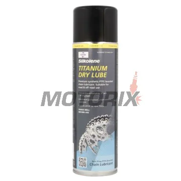 Sprej na mazání řetězu -SILKOLENE- TITANIUM DRY LUBE, 0.5L