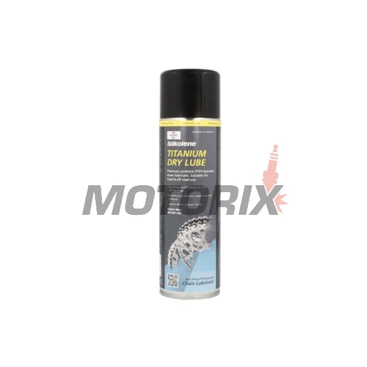 Sprej na mazání řetězu -SILKOLENE- TITANIUM DRY LUBE, 0.5L