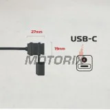 USB adaptér -OXFORD- 12V, 3Ah (type C)